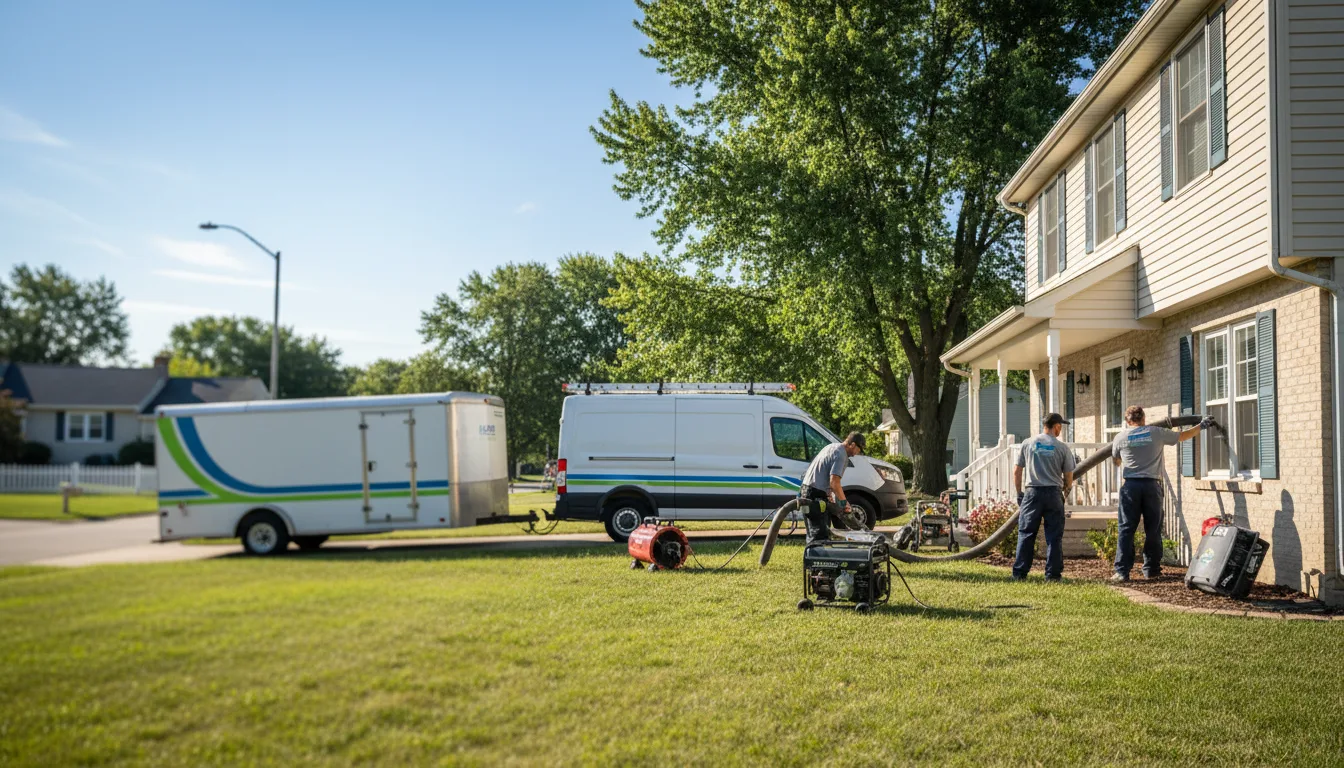 Flooded Basement Restoration And Cleanup With Repair in Andover, IA near me